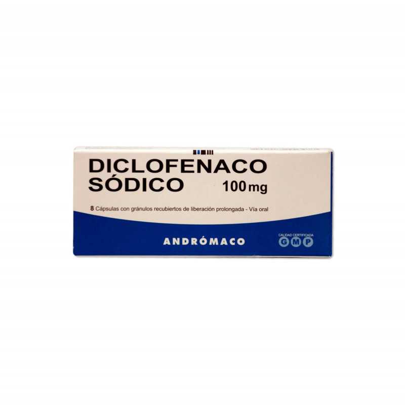 DICLOFENACO RET CAP 100MG.8