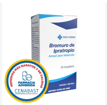 BROMURO IPRATROPIO 25MCG 20ML SOL. INH. CENABAST