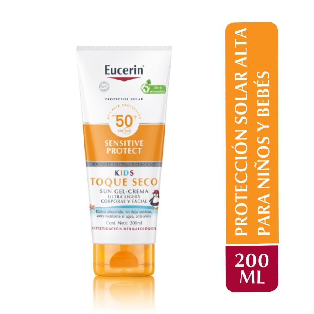 EUC SUN FPS 50 GEL SENSITIVE PROT KIDS X 200 ML