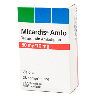 MICARDIS AMLO 80/10MG 28COMP (AMLODIPINO + TELMISARTAN)