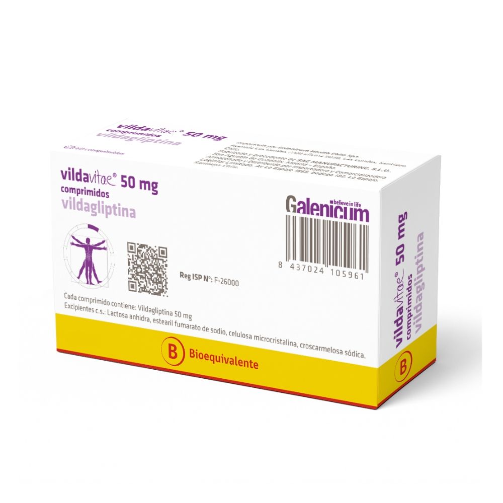 VILDAVITAE COM 50 MG X 60 (VILDAGLIPTINA)